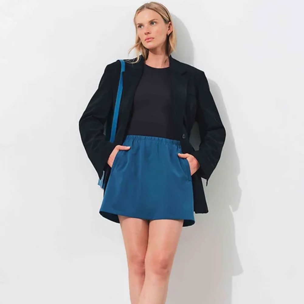 Athleta Mid Rise Skort Blue‎ XL
